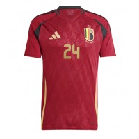 Belgicko Amadou Onana #24 Domáci futbalový dres ME 2024 Krátky Rukáv
